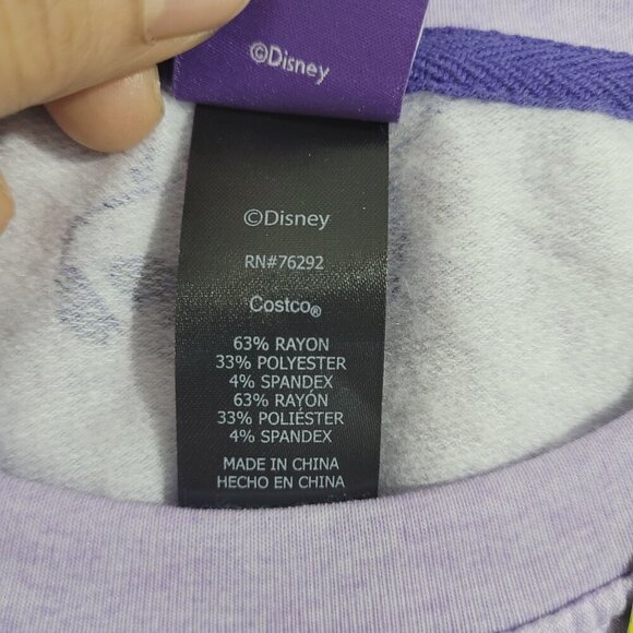 NEW Disney Stitch Womens Purple Long Sleeve Pajama Set Small / 25PT - Picture 4 of 6